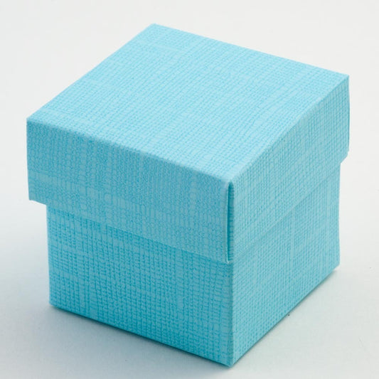 Square Box - Celeste Blue Silk
