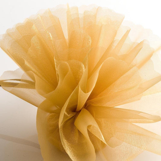 Cristal Tulle Circle Scalloped Edge - Gold (Clearance)