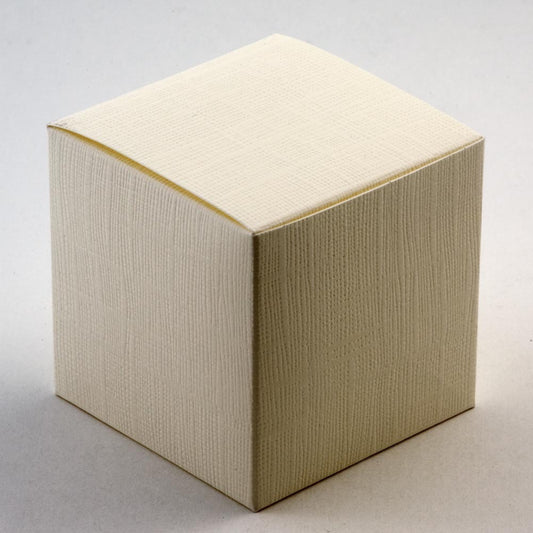 Cube Box - Ivory Silk