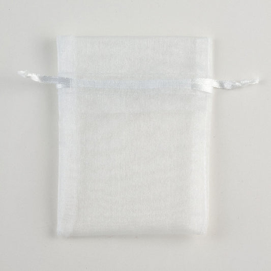 Organza Pouch - White (Clearance)
