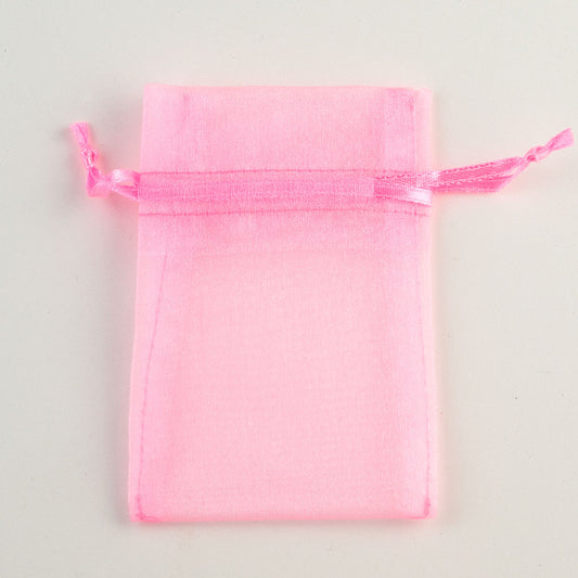 Organza Pouch - Pink (Clearance)