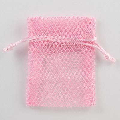Pink Mesh Pouch (Clearance)