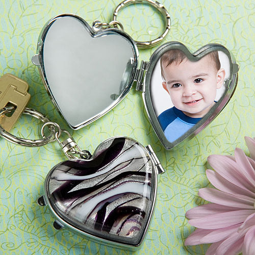 Murano Glass Lovely Locket Keychain Favour (Clearance)