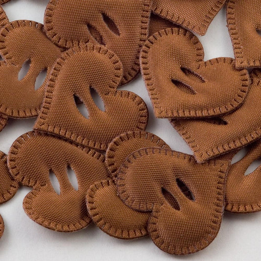 Fabric Hearts - Chocolate (Clearance)