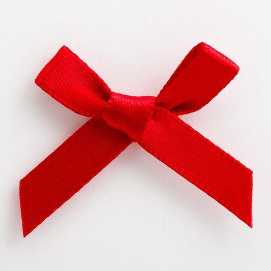 Satin Bows 3cm - Red