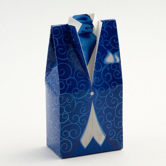 Blue Tuxedo Bomboniere Box (Clearance)