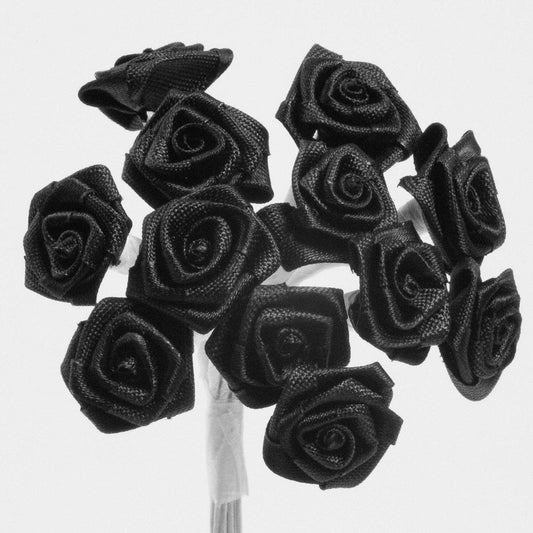 Ribbon Rose - Black
