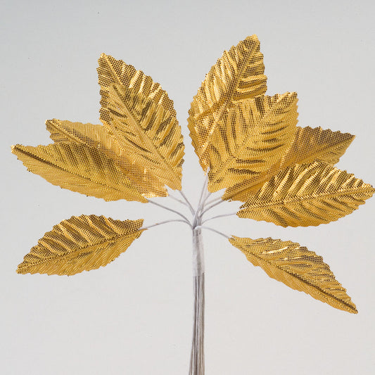 Gold Satin Leaves