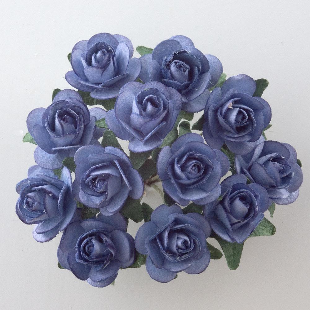 Paper Tea Rose - Blue