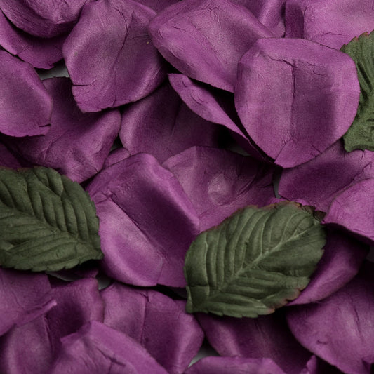 Paper Rose Petals - Aubergine