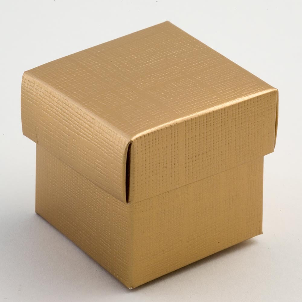 Square Box - Gold Silk