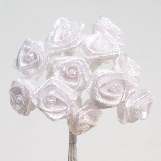 Ribbon Rose - White
