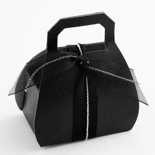 Handbag Box - Black Silk