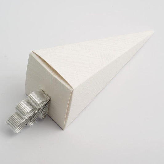 Cone Box - White Linen