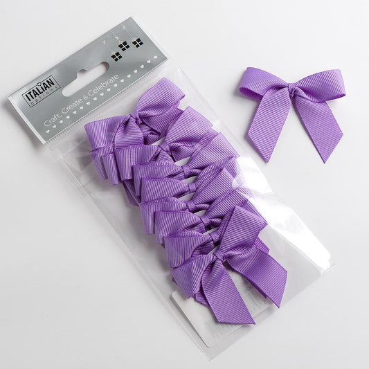 5cm Grosgrain Ribbon Bow -  Lilac