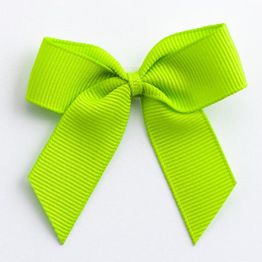 5cm Grosgrain Ribbon Bow -  Lime