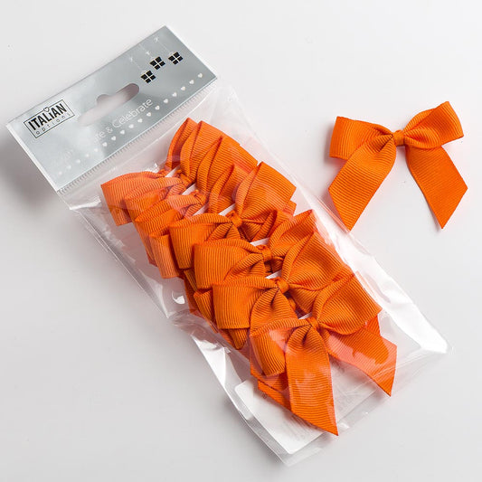 5cm Grosgrain Ribbon Bow -  Orange