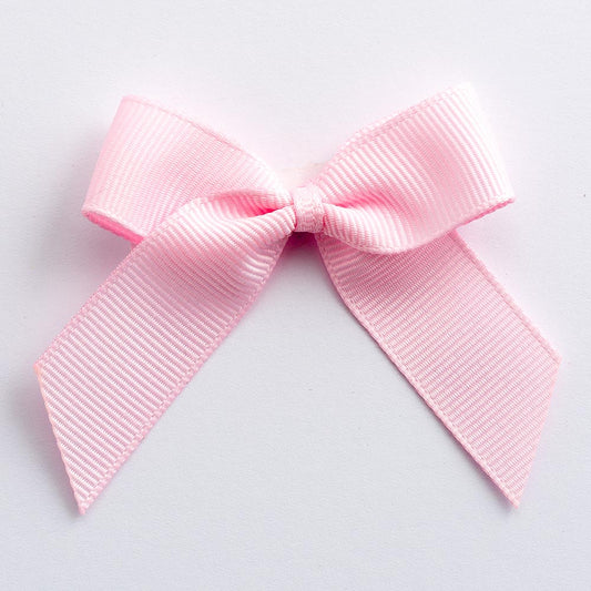 5cm Grosgrain Ribbon Bow - Pale Pink