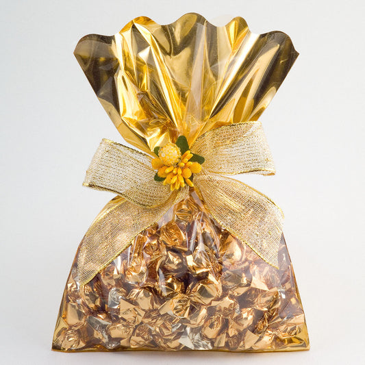 Foil Gift Bag - Clear/Gold