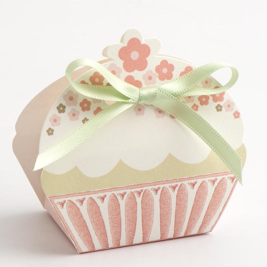 'With Love' Tea Party Cup Cake Box - Pink (Clearance)