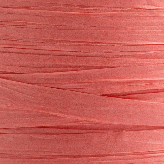 Paper Raffia Ribbon - Coral Pink