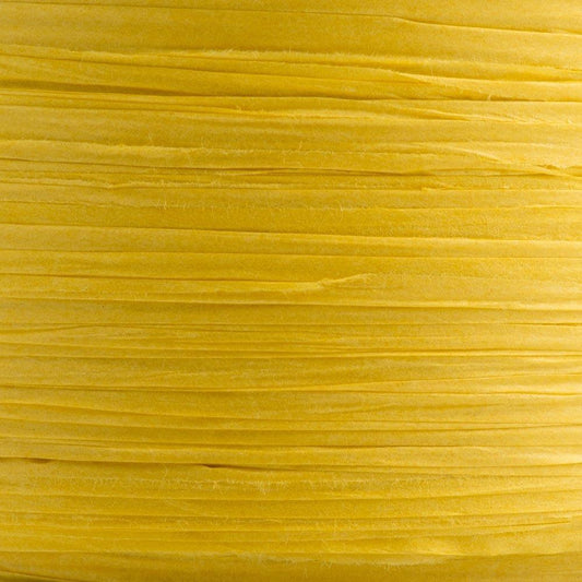 Paper Raffia Ribbon - Yellow