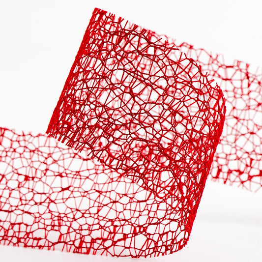 Deco Web Ribbon – Red