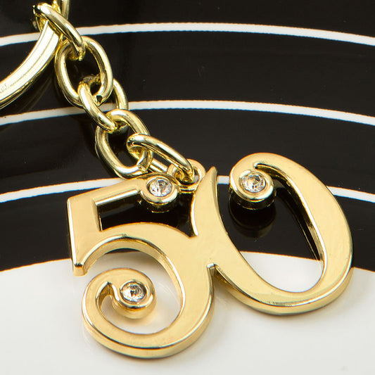 50th Gold Key Chain