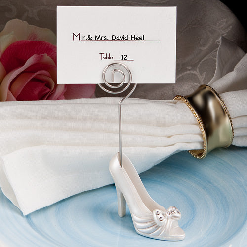 Whimsical shoe design place card holders (Clearance)