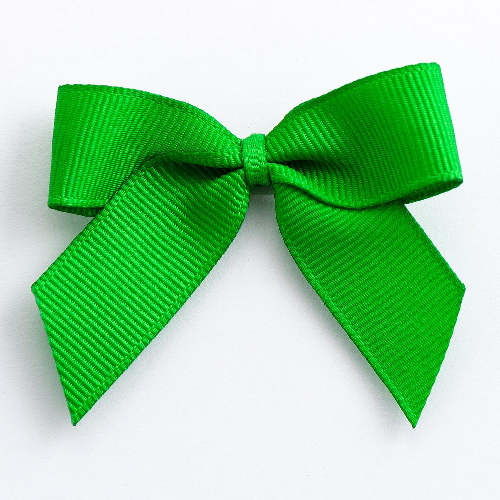 5cm Grosgrain Ribbon Bow -  Emerald