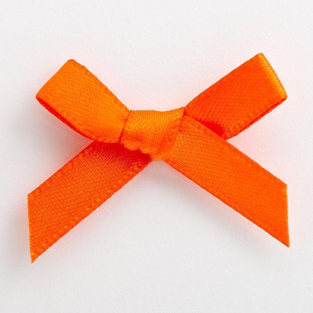 Satin Bows 3cm - Orange