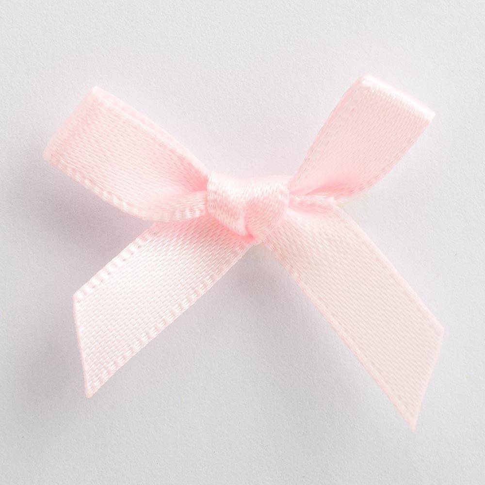 Satin Bows 3cm - Pale Pink