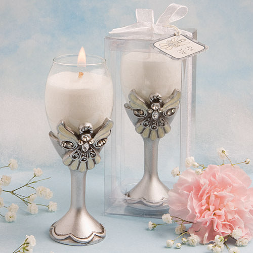 Angel Design Champagne Flute Candle Holder (Clearance)